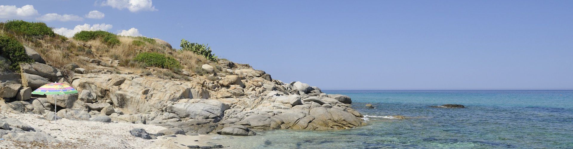 Beach in front of the village of  Sant Elmo