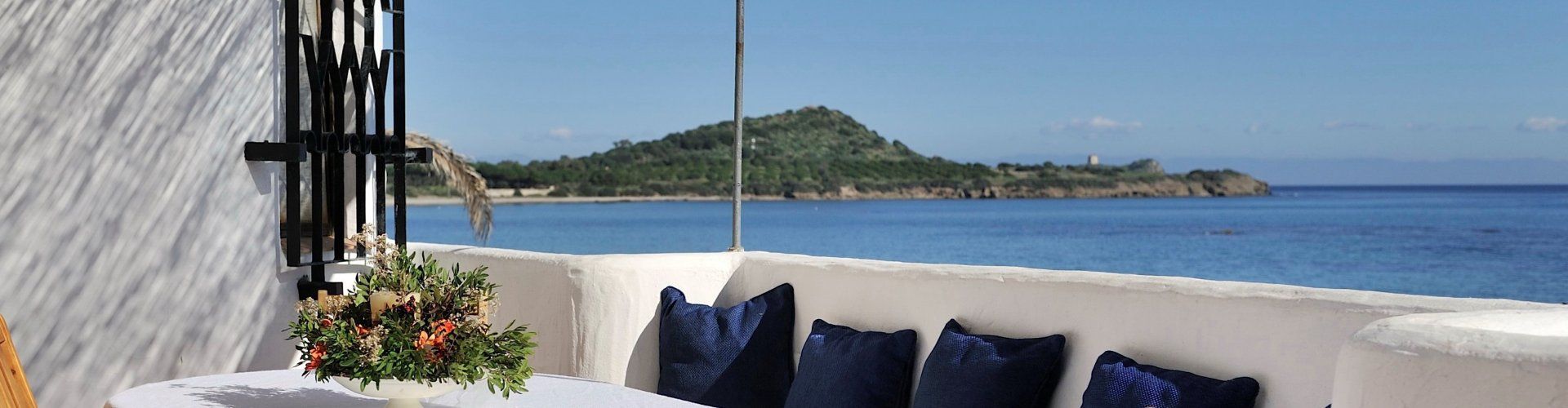 Villa Su Faru 1 | Terrace with sea view Terrasse Su Faru 1