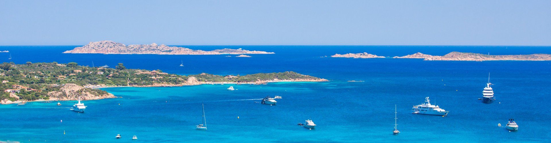 All kinds of boats populating the Costa Smeralda