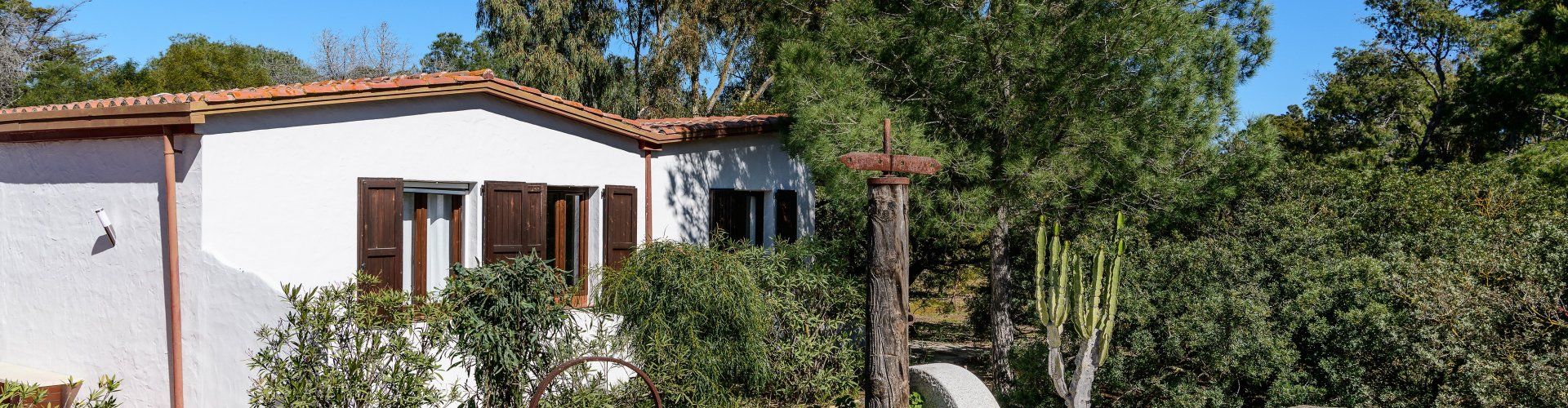 Casa Su Faru 2 | View of the cottage inmidst green trees View of the cottage Su Faru 2 Pula