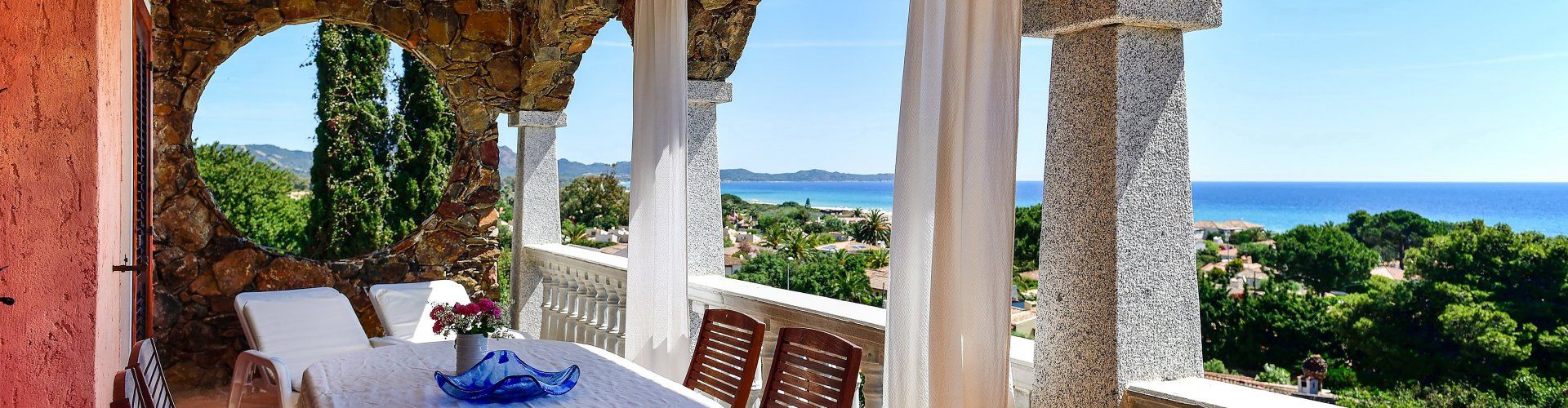 Apartment Castededdu 6 | Terrace with stunning view over the coast and the sea Sardinia