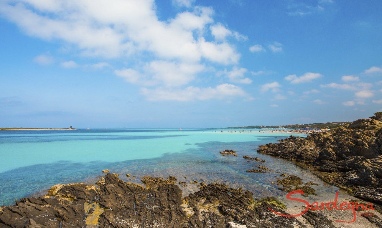 Cala La Pelosa | Beautiful colours of the sea, cliffs and sky on the northcoast, La Pelosa Stintino Beautiful colours of the sea, cliffs and sky on the northcoast, La Pelosa Stintino