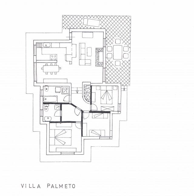 Villa Il Palmeto | Floor plan Floor plan