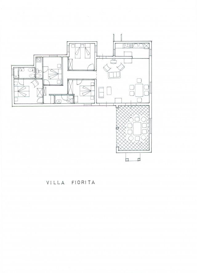 Floorplan of Villa Fiorita
