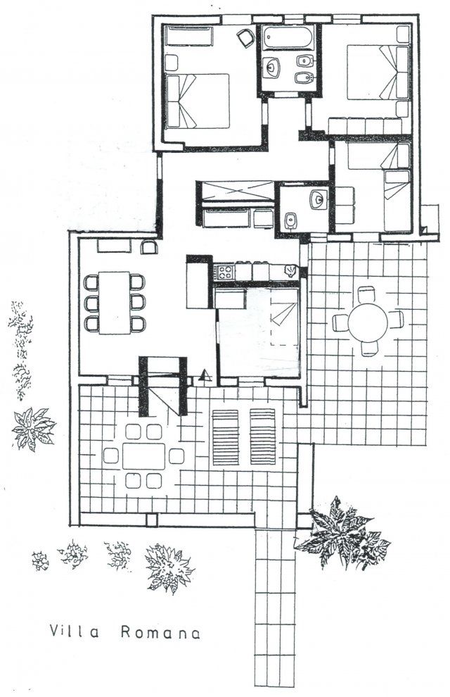 Villa Romana | Ground plan Ground plan