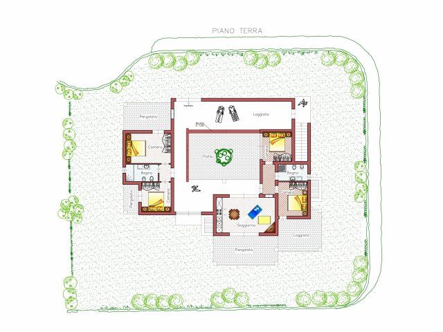 Villa Campidano 8 | Floorplan Ground plot