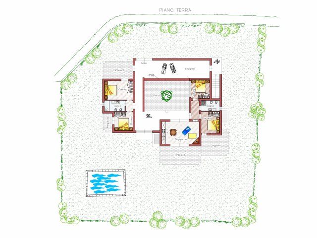 Villa Campidano 20 | Flooplan Cala Sinzias 20 Grundriss