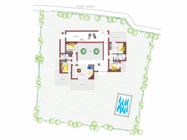 Villa Campidano 21 | Floorplan Cala Sinzias 21 Grudnriss