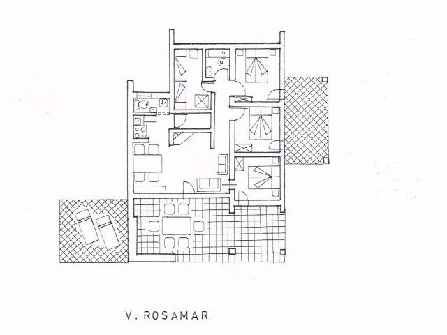 Ground plan of Villa Rosamar