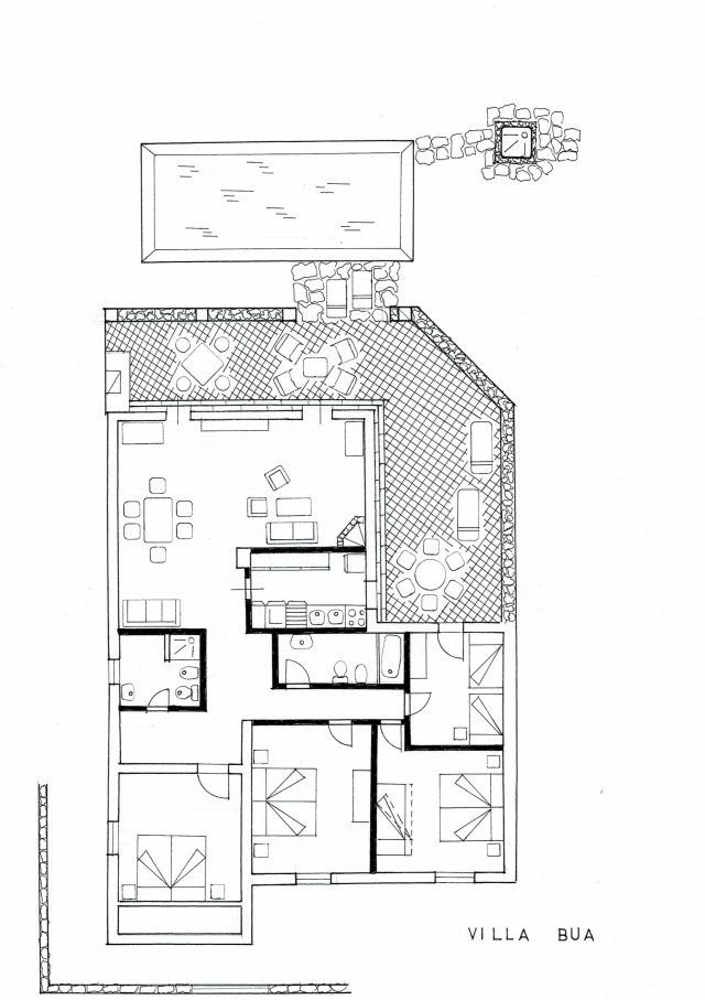 Floor plan Villa Bua