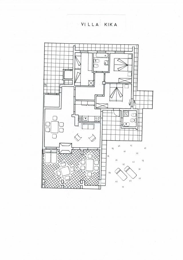 Floor plan Villa Kika