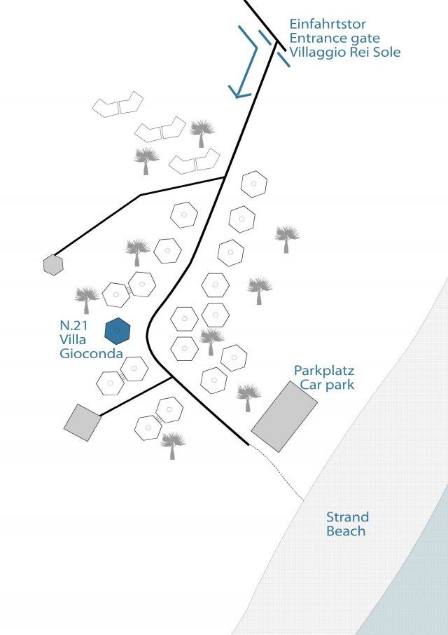 Position of Villa Gioconda