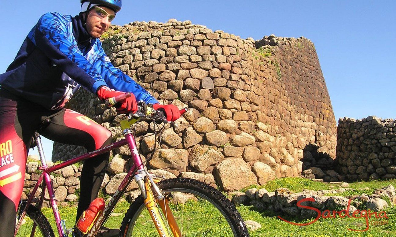 Mountanbiking near Nuraghe Losa