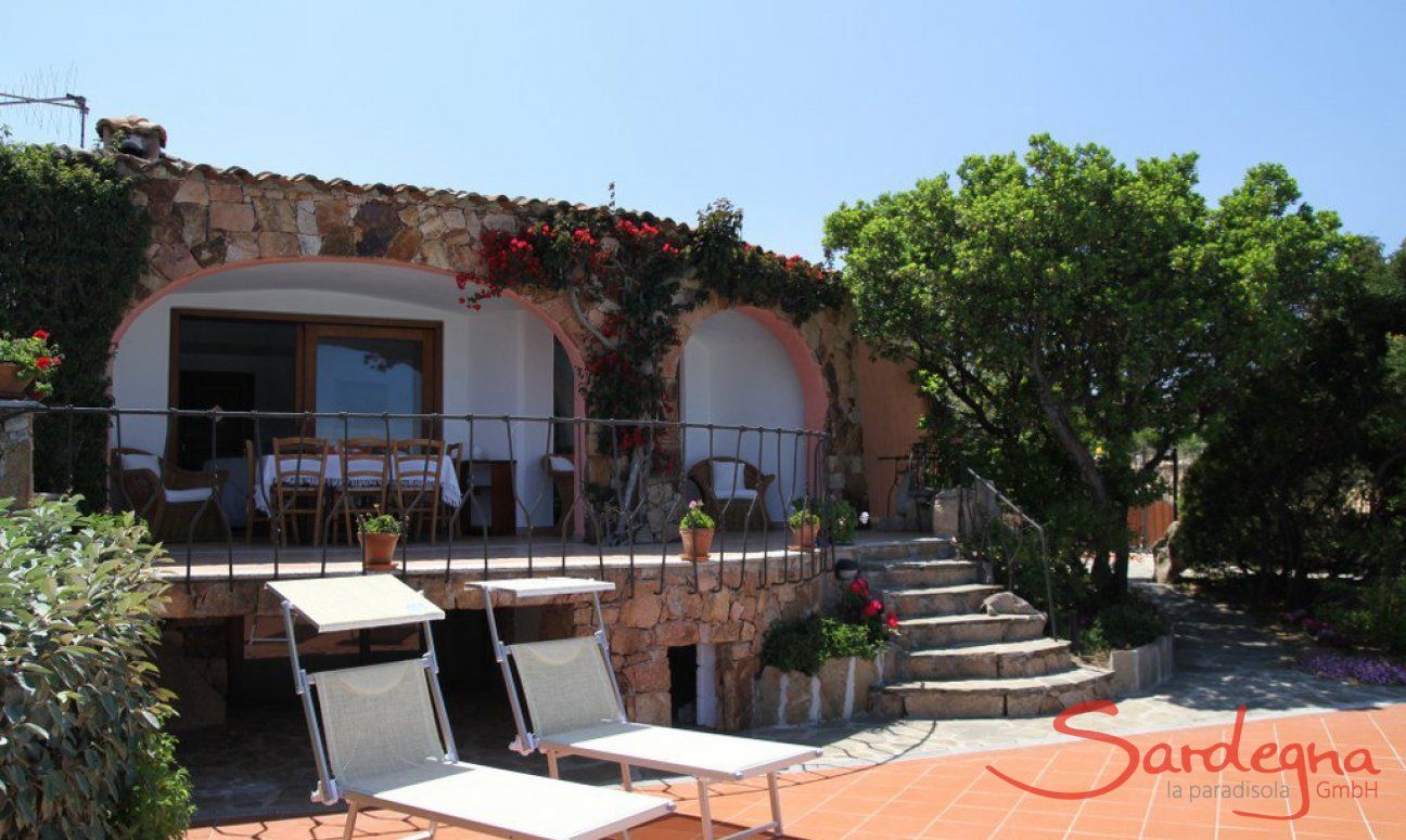 Villa Cala Ginepro | Terrace on the sea side Villa Cala Ginepro