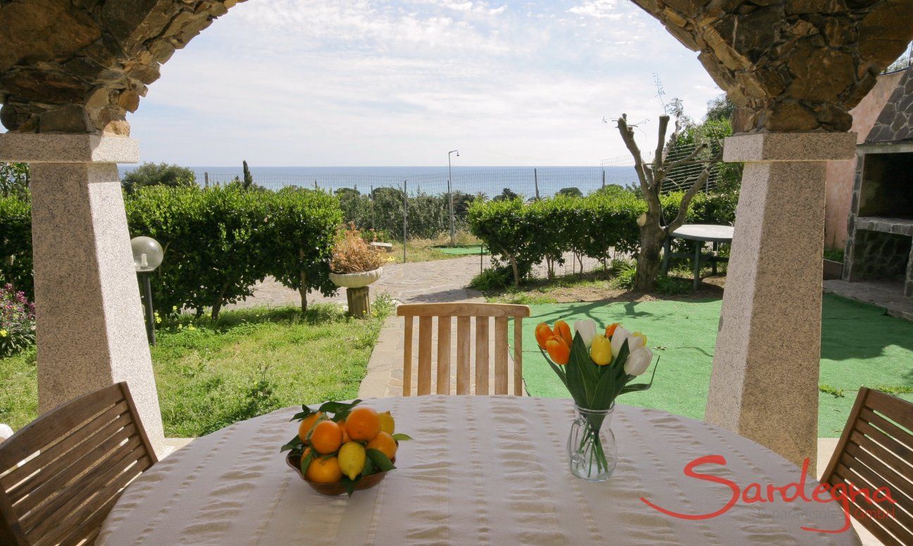 Apartment Castededdu 8 | Terrace with garden view Terrace with garden view