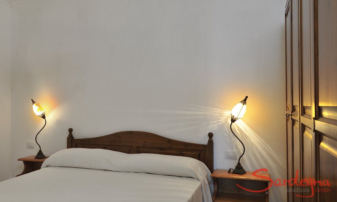 Apartment Castededdu 9 | Bedroom 2 with double sized bed and storage space Bedroom 2 with double sized bed and storage space