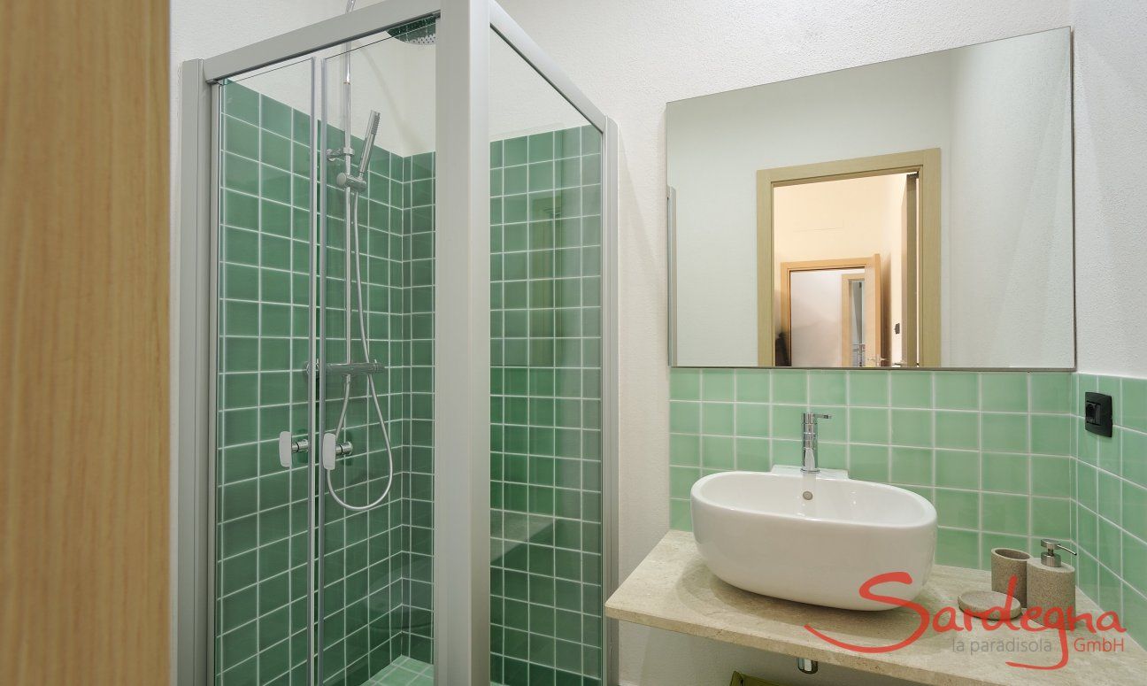 Apartment Cala Liberotto I | Bathroom 1 with shower Bathroom 1 with shower