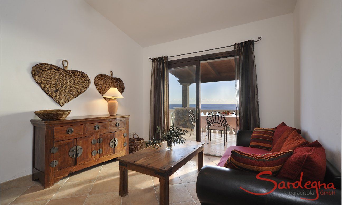 Apartment Castededdu 1 | Living area with terrace access Living area with terrace access