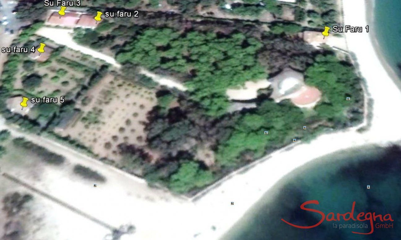 Villa Su Faru 1 | Airview of the Su Faru complex Sardinia