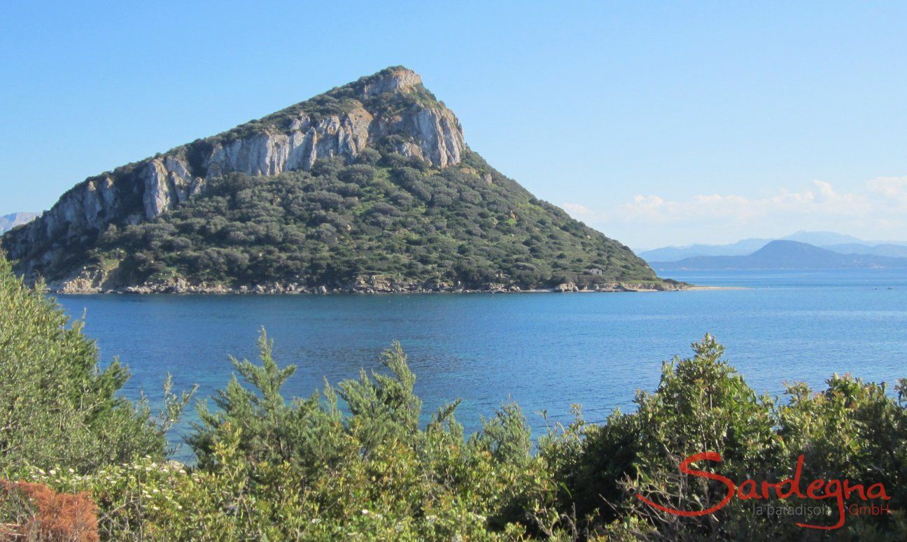 View from Golfo Aranci towards the isle of Figarolo, 20 miles from Olbia