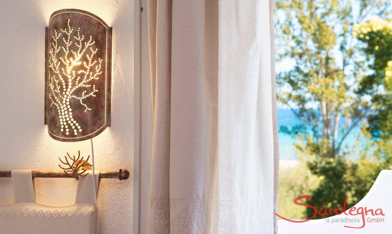 Apartment Orri 3 | View on the sea from bedroom 1 on the secondo floor Bedroom 2, Detail