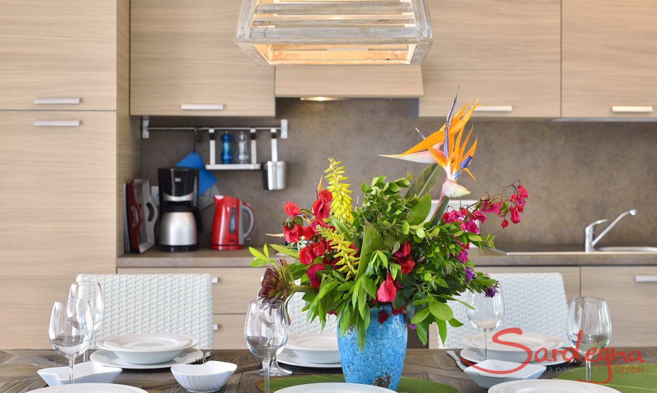 Villa Campidano 7 | Fully equipped kitchen right next to the dining table Dining