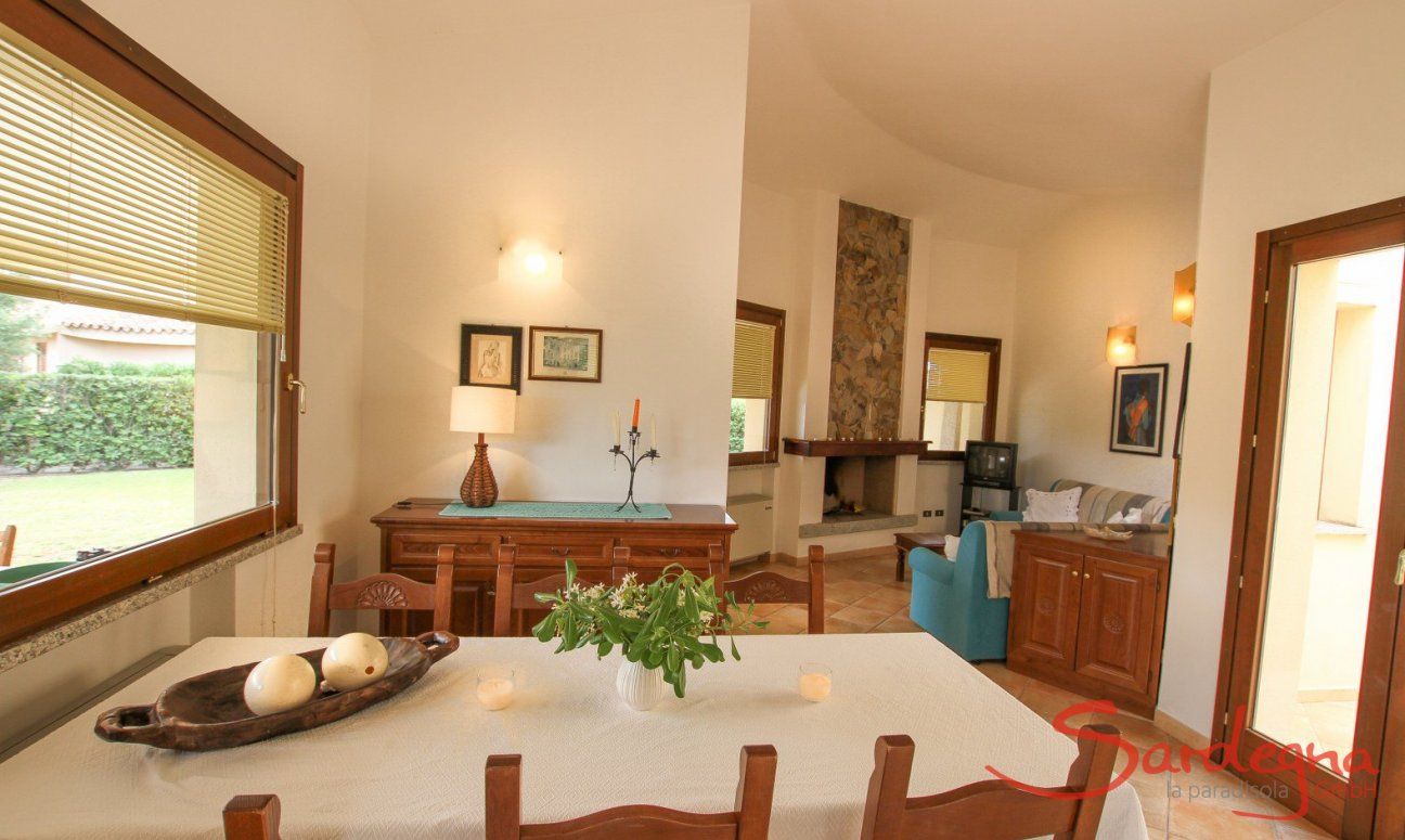 Dining area inside 