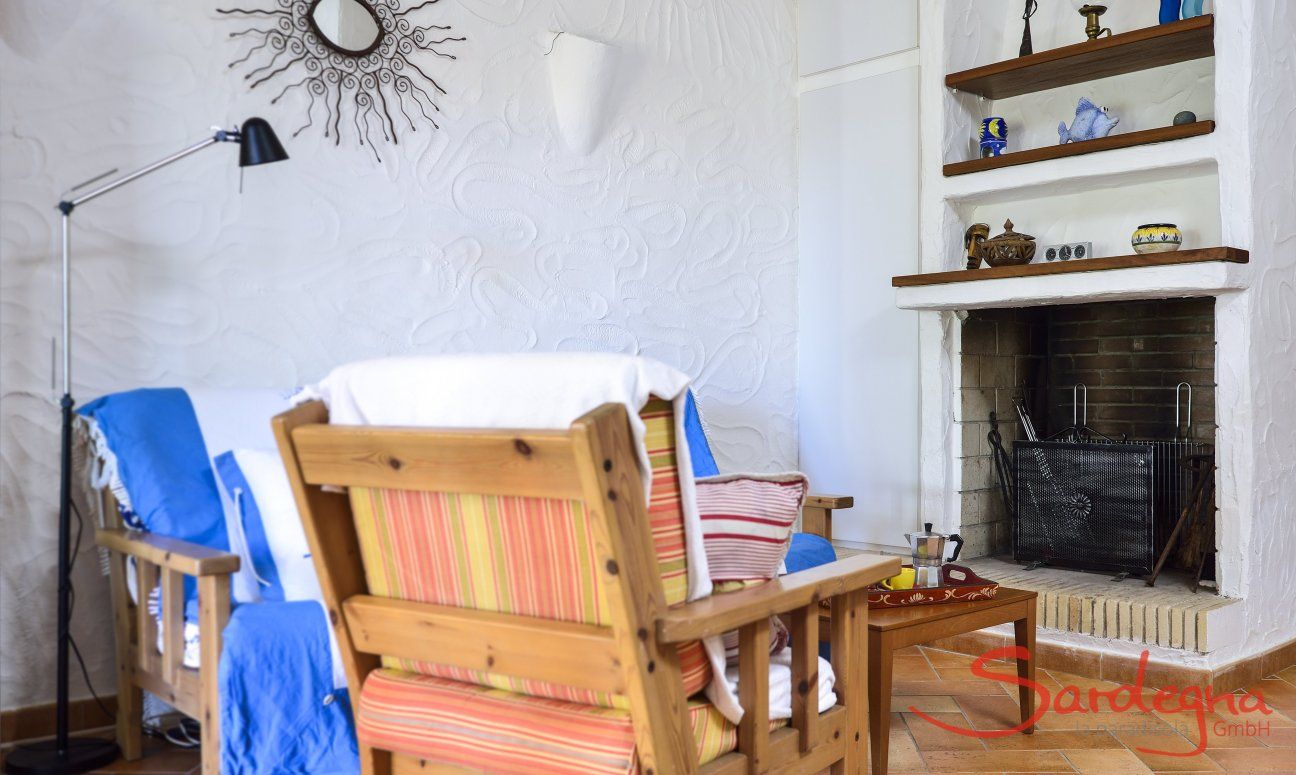 Villa Gaia | Living room with sofa corner Sardinia