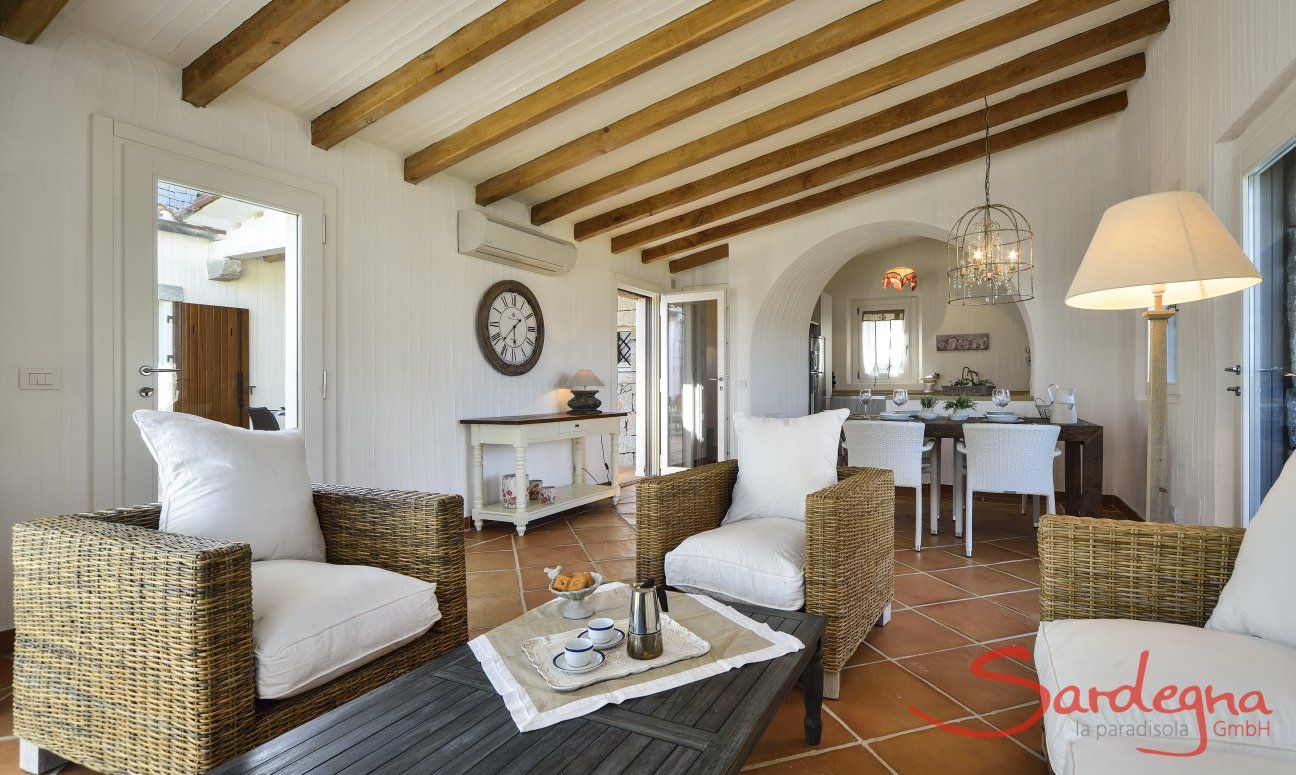 Li Conchi 9 | Living and dining area Living and Dining area of the holiday home Li Conchi 9, Cala Sinzias