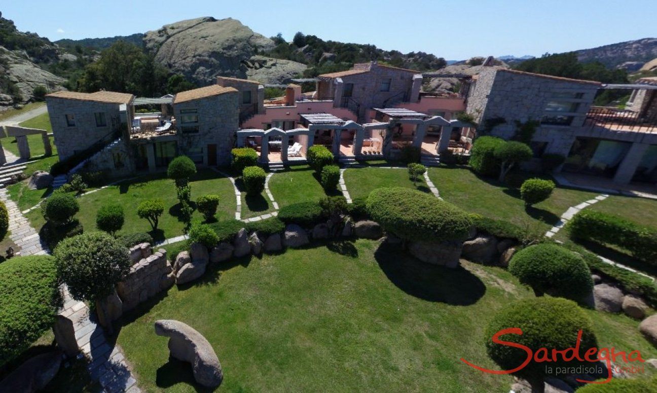 Villa Domus 9d | Aerial view of Domus di Pitrizza Aerial view of the village