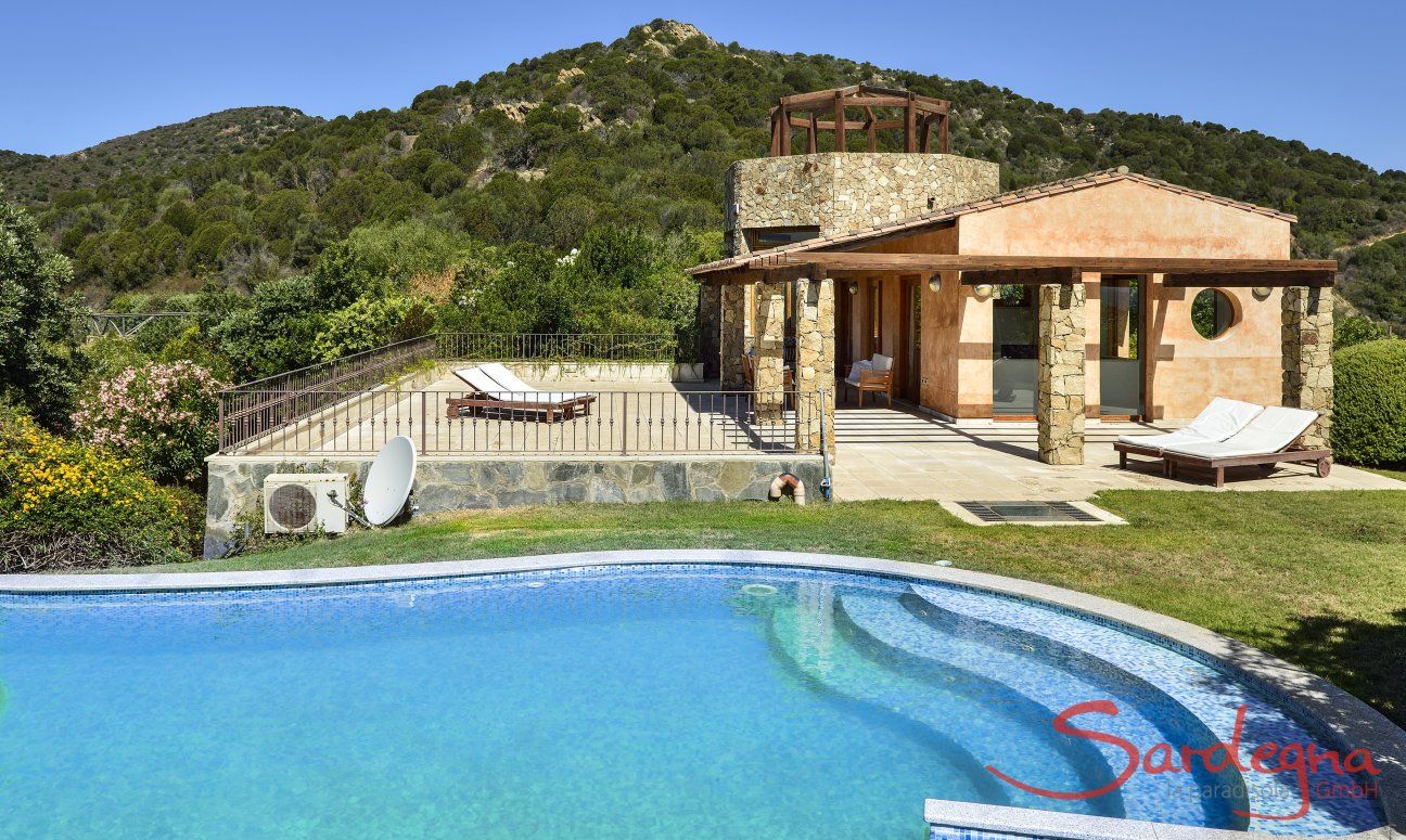 Villa Torretta Chia | Big, private pool and single standing villa with panoramic views Special pool villas
