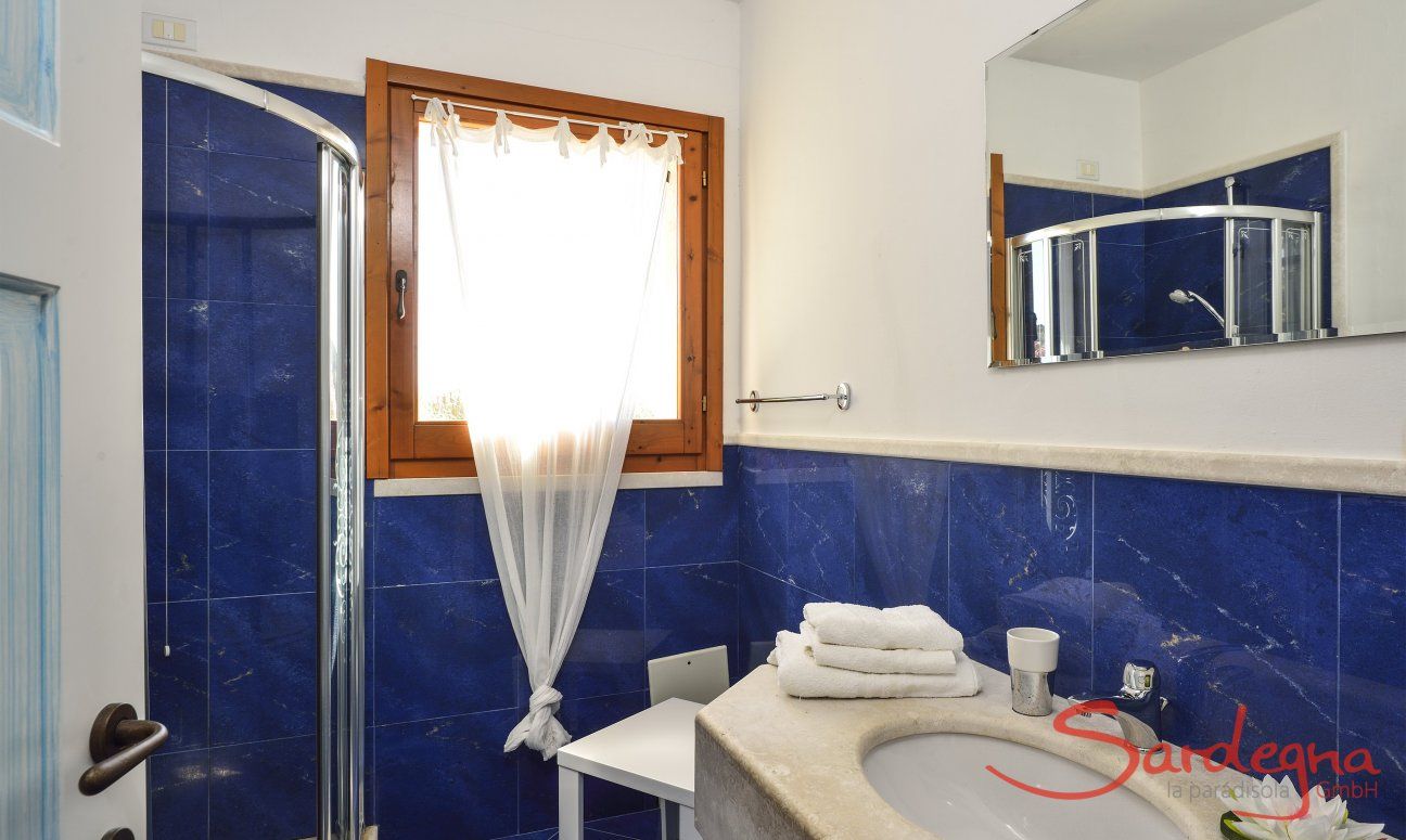 Villa Torretta Chia | Ensuite bath of bedroom 1 with shoer Bathroom 3 with shower
