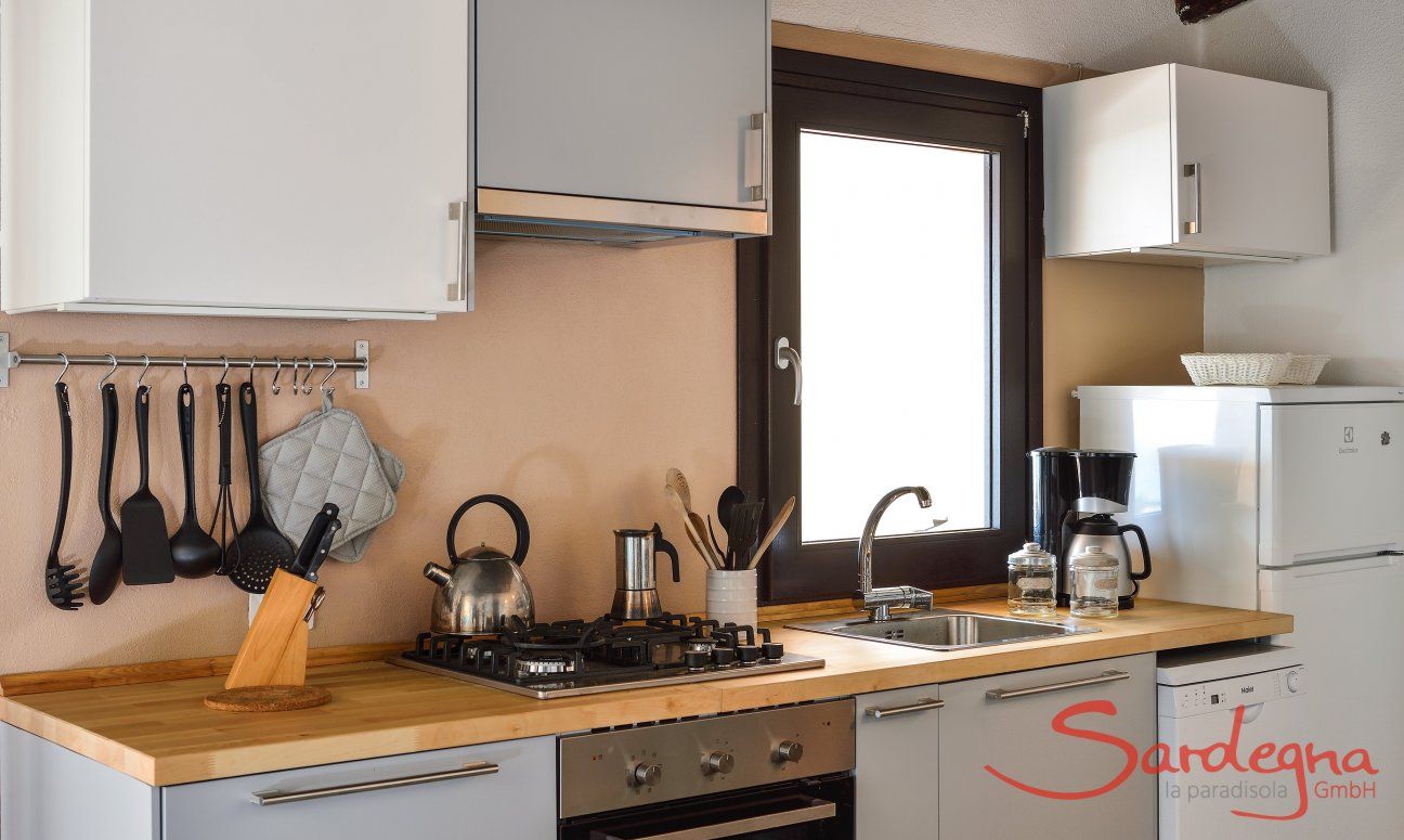 Kitchen with all essential devices 