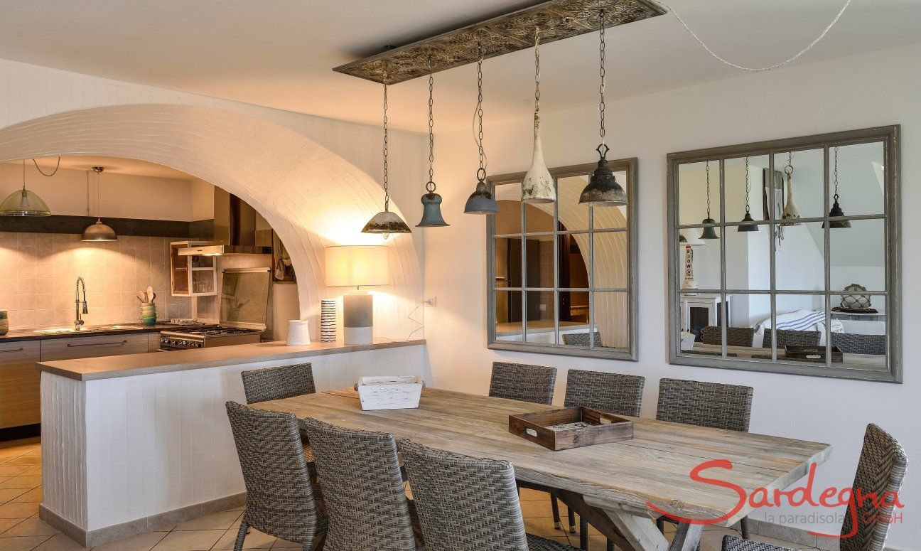 Apartment Orchidea-A | Dining area and kitchen Dining area and kitchen