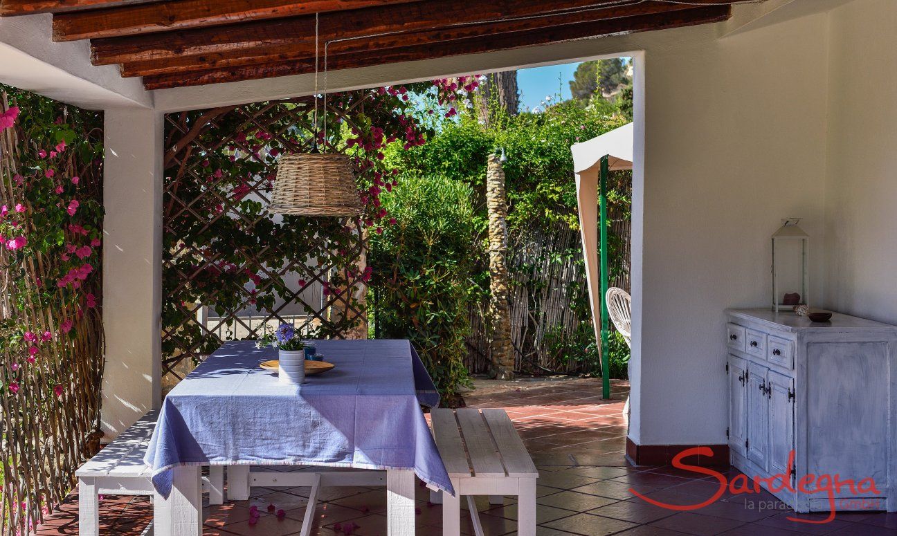 Villa Chiara | Roofed dining area outside Roofed dining area outside