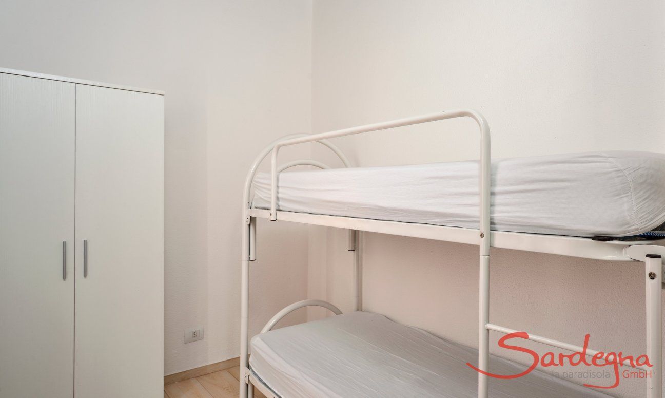 Villa Chiara | 3rd Bedroom with a bunk bed and storage space 3rd Bedroom with a bunk bed and storage space