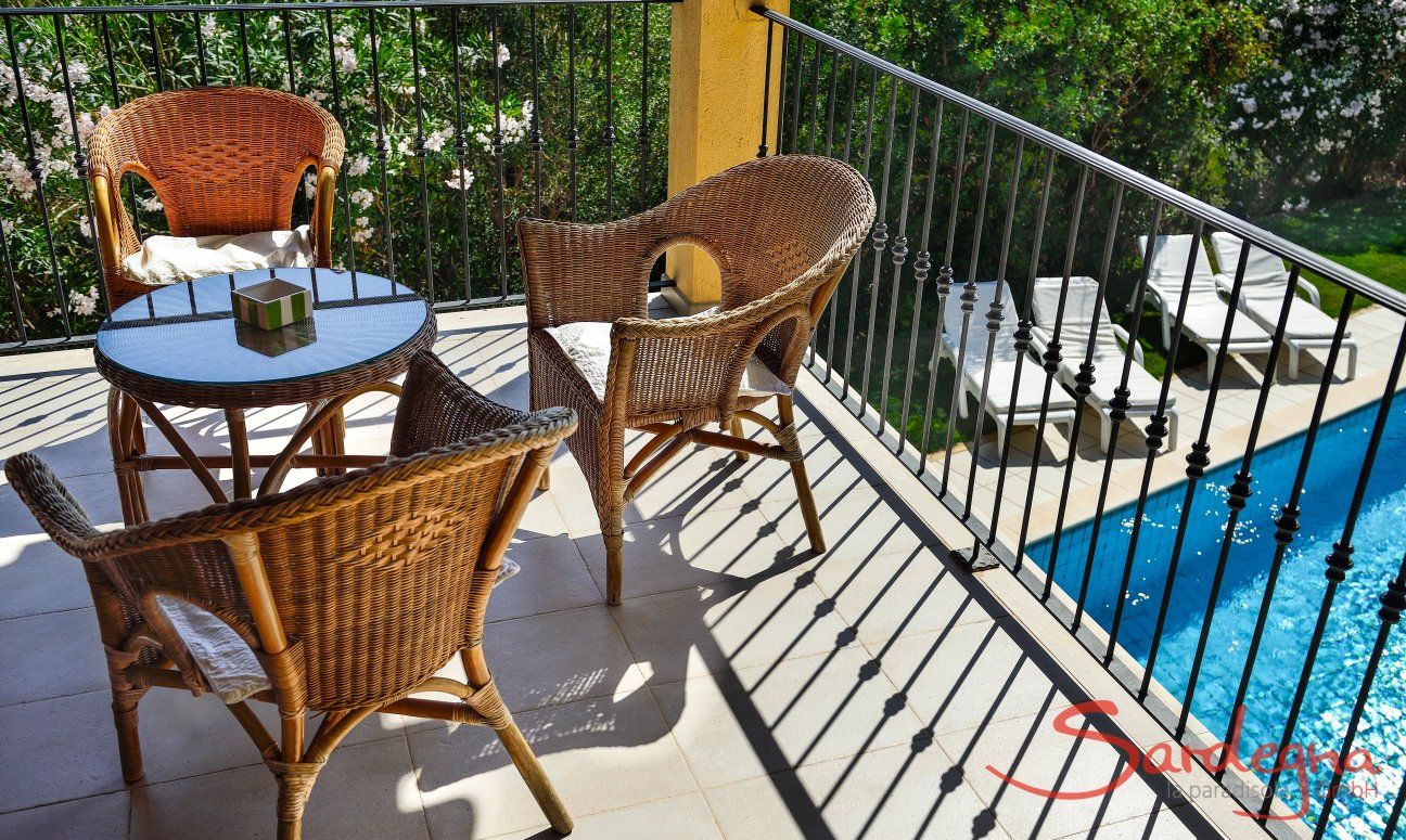 Villa Le Poiane | Coffee table on the terrace Coffee table on the terrace