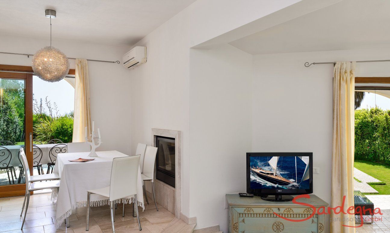 Villa del Campo | Dining and Living with view of the garden Dining and Living with view of the garden