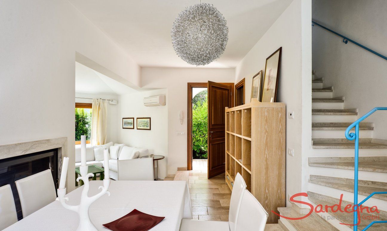 Villa del Campo | Dining area and stairs to the first floor Dining area and stairs to the first floor