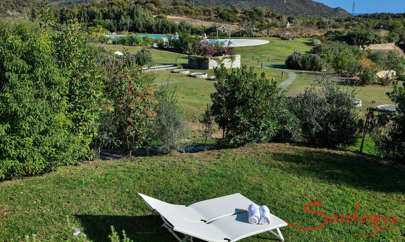 Garden with pool view