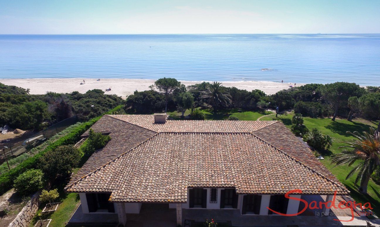 Villa Nautilus | Priviledged position directly on the beach Villa Nautilus Luftaufnahme - Costa Rei