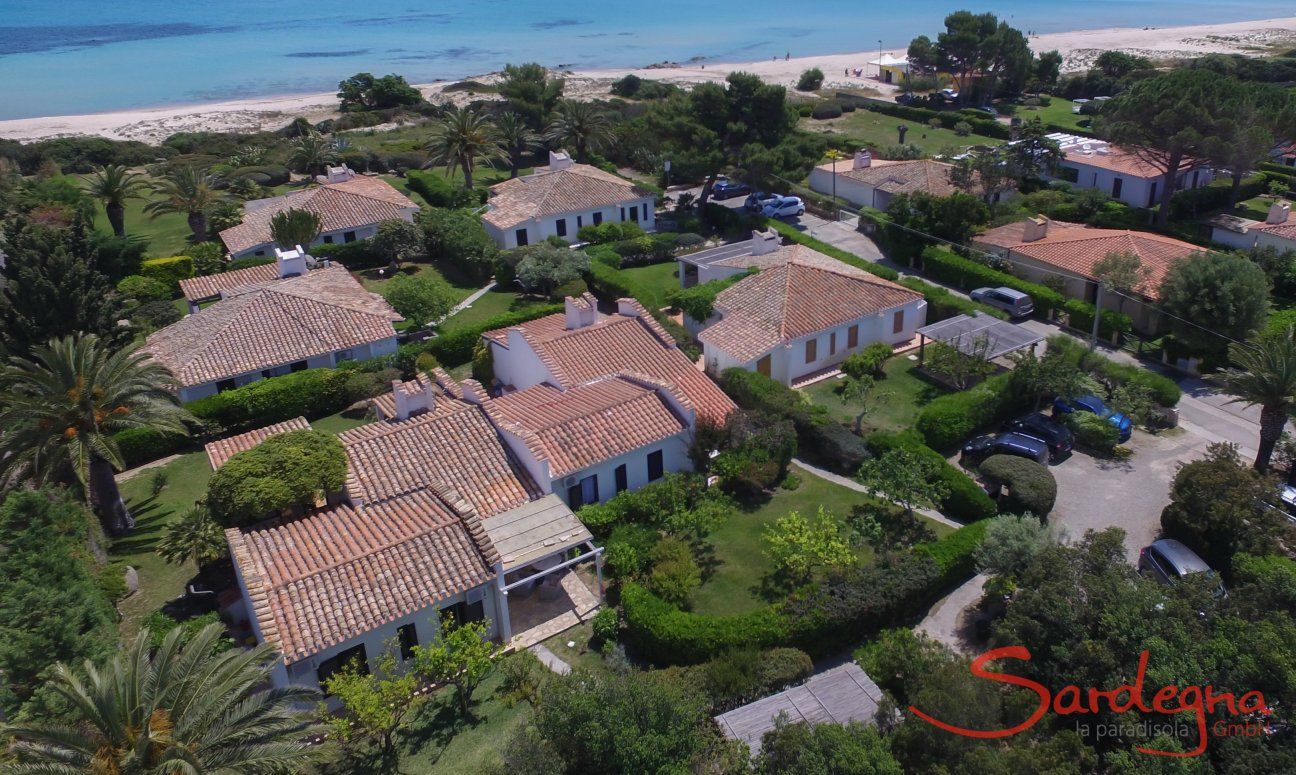 Villetta 12 | Aerial view: Villetta 12 is the house in the down left corner Aerial view of Villetta 12