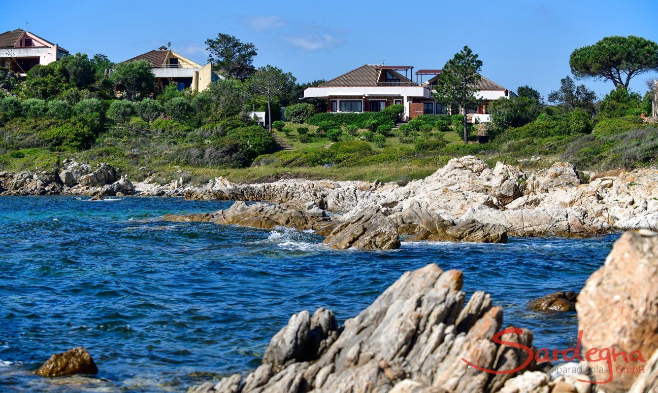 View of the house seen from the sea