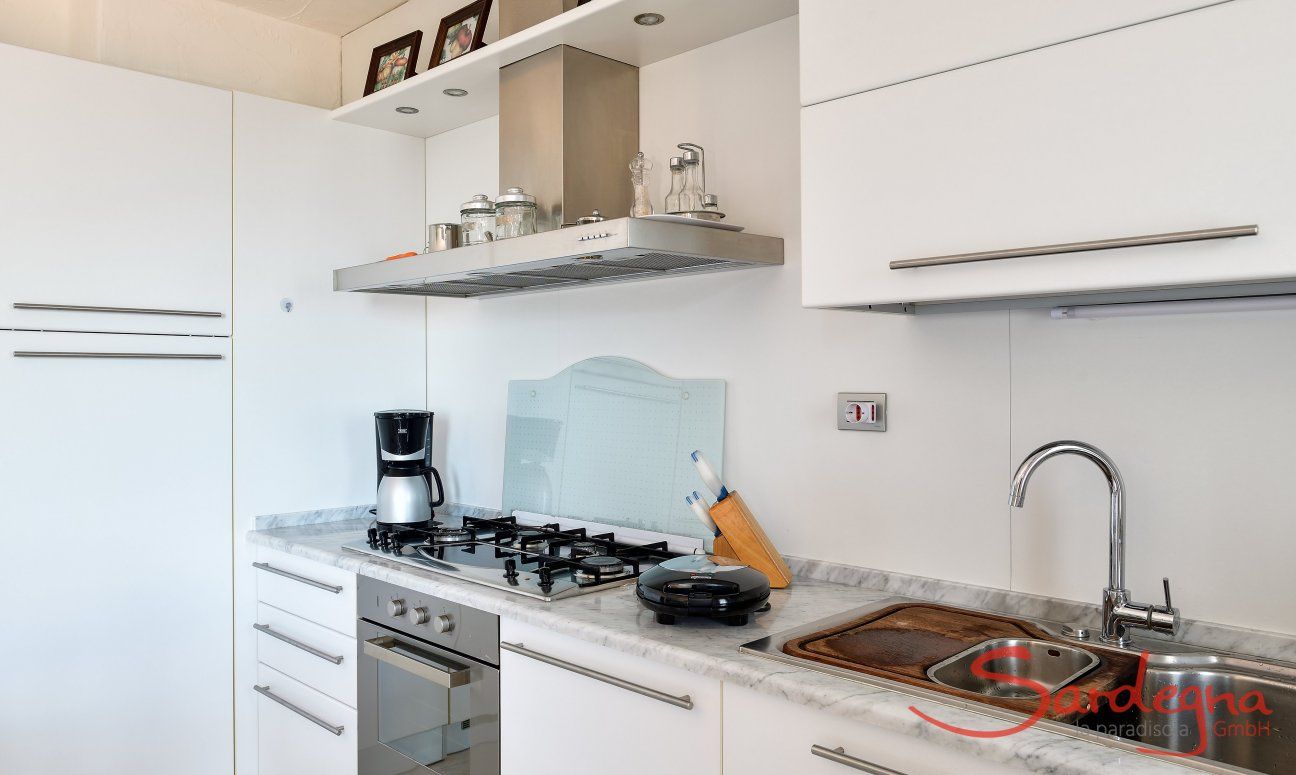 Kitchen with all essential devices 