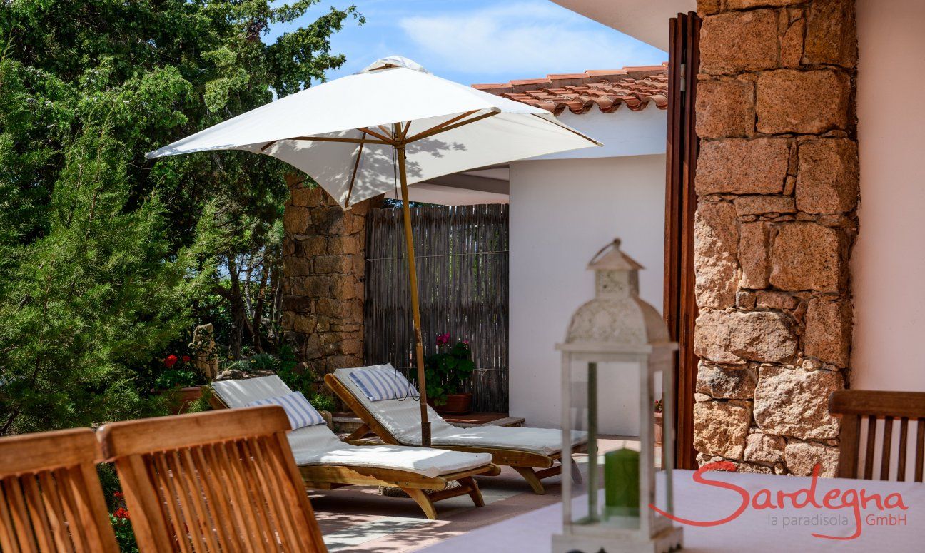Villa Marco | Roofed terrace with dining table Roofed terrace with dining table