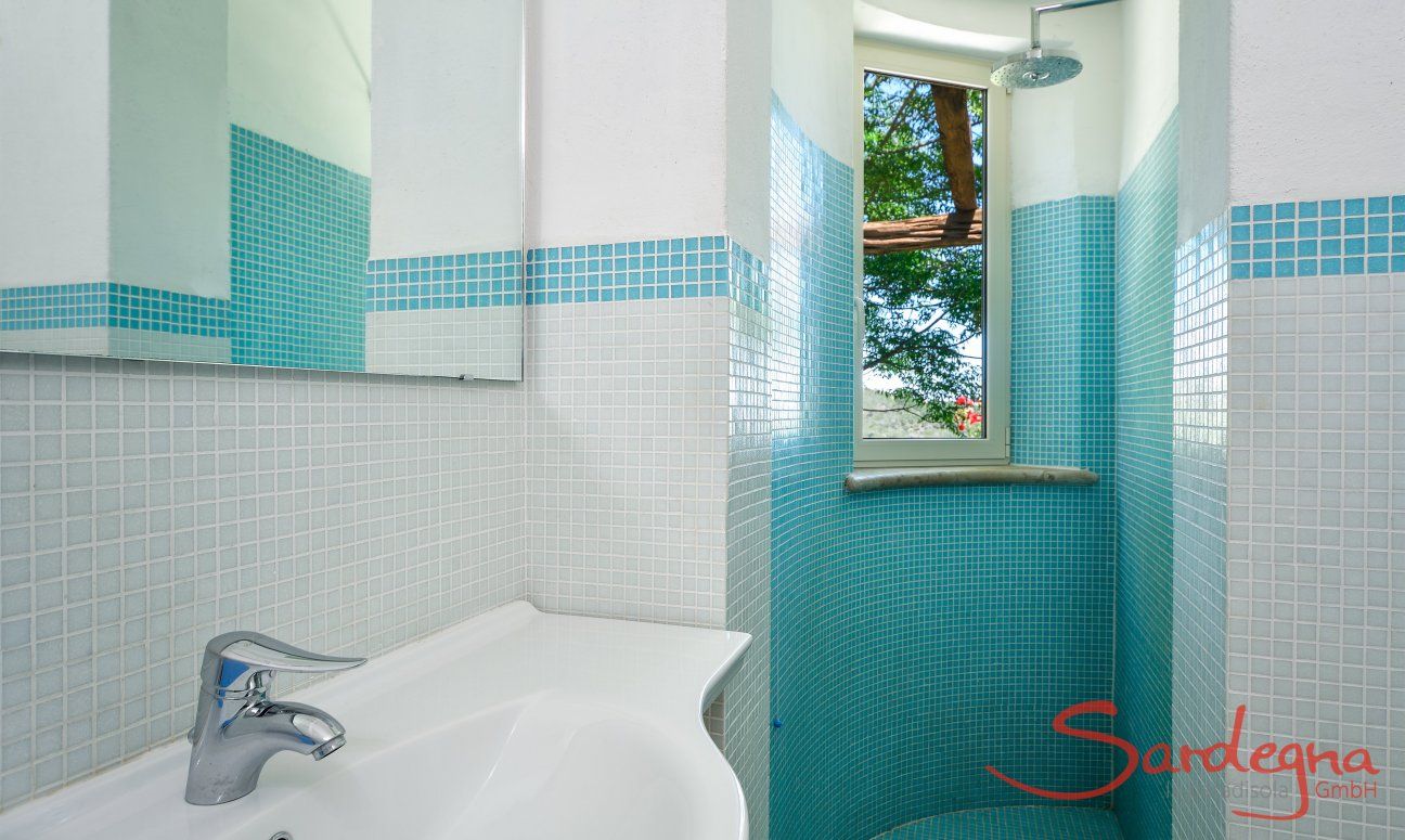 Bathroom 1 with shower and window 