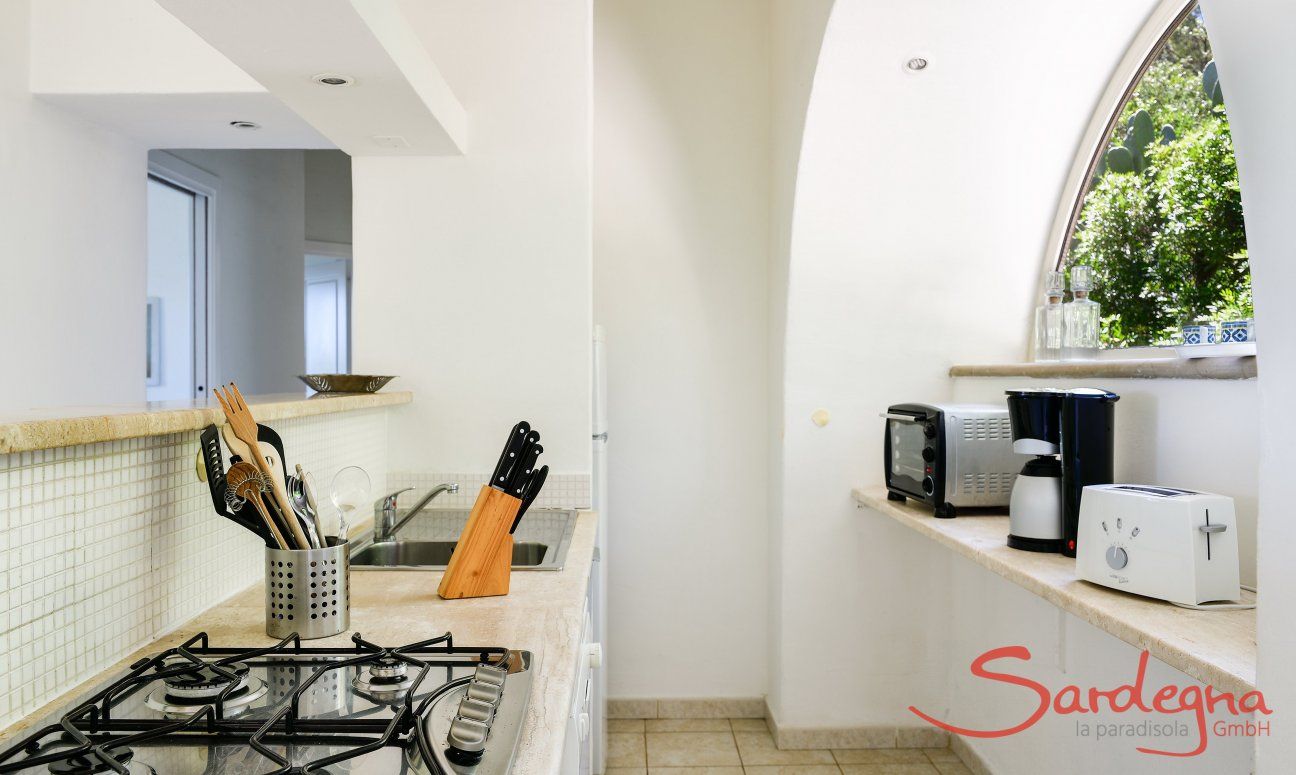 Kitchen equipped with all essential devices 