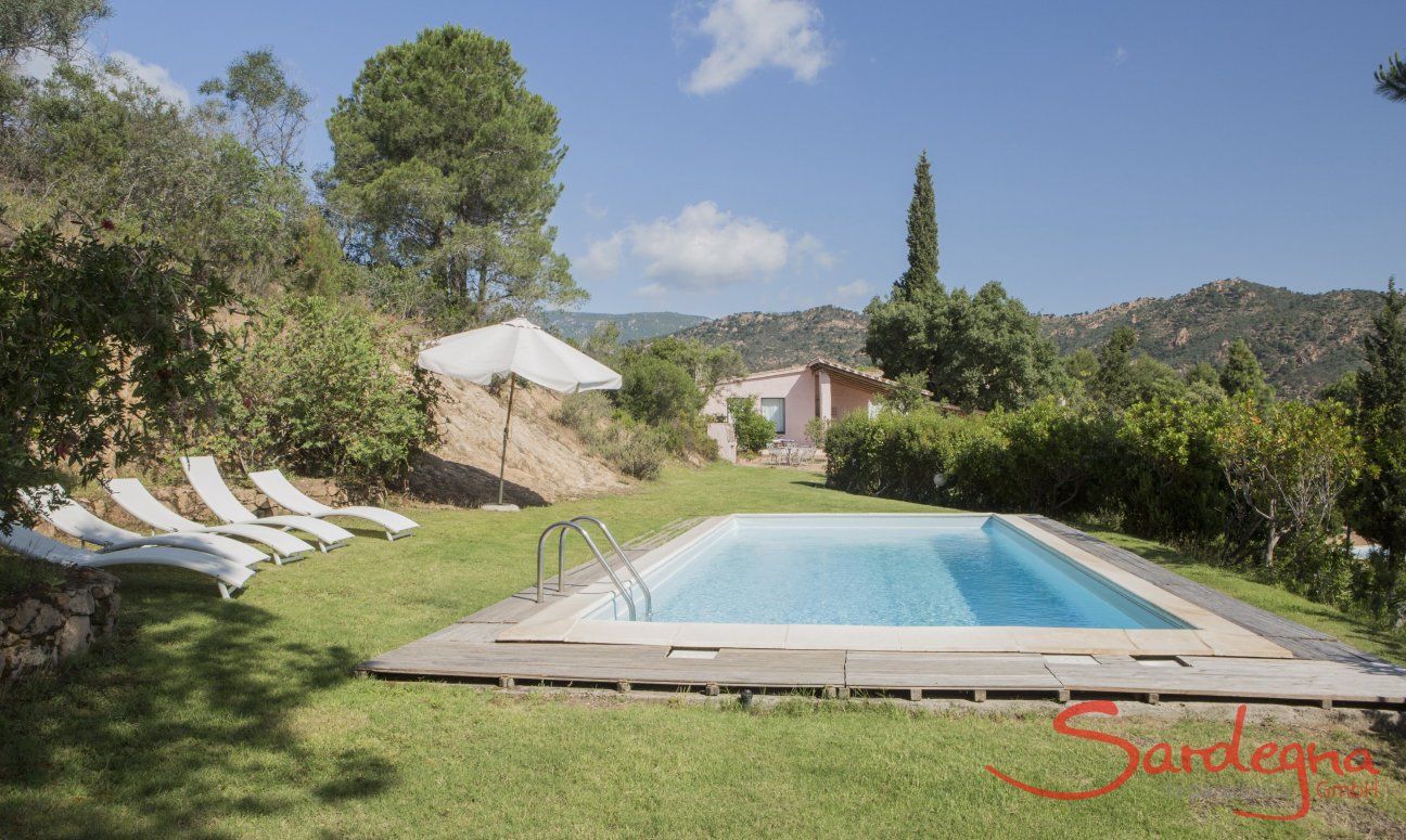 Private pool of  Villa Fiori 2 in Is Molas