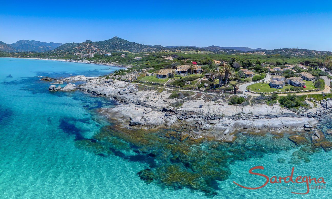 Villasimius | Spiaggia del Riso with holiday homed right on the sea Panorama Villasimius Spiaggia del Riso