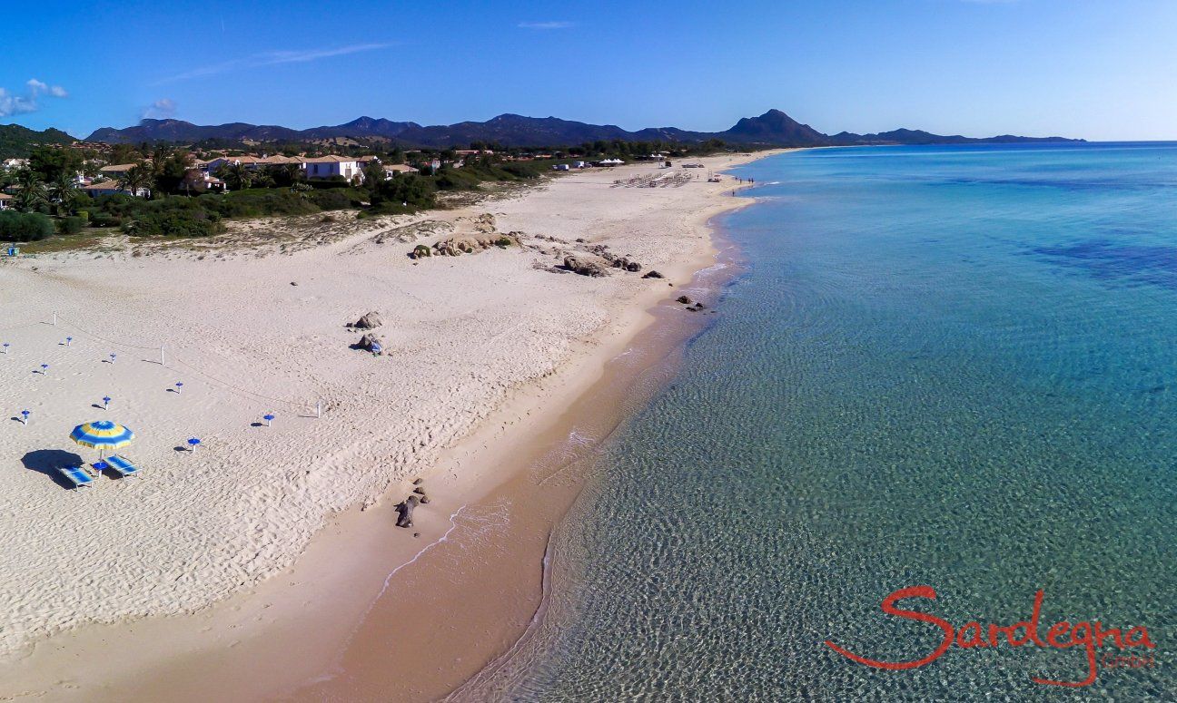 Aerial view of Costa Rei